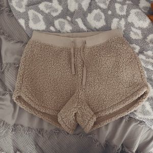 Gilly Hicks Sherpa Shorts
